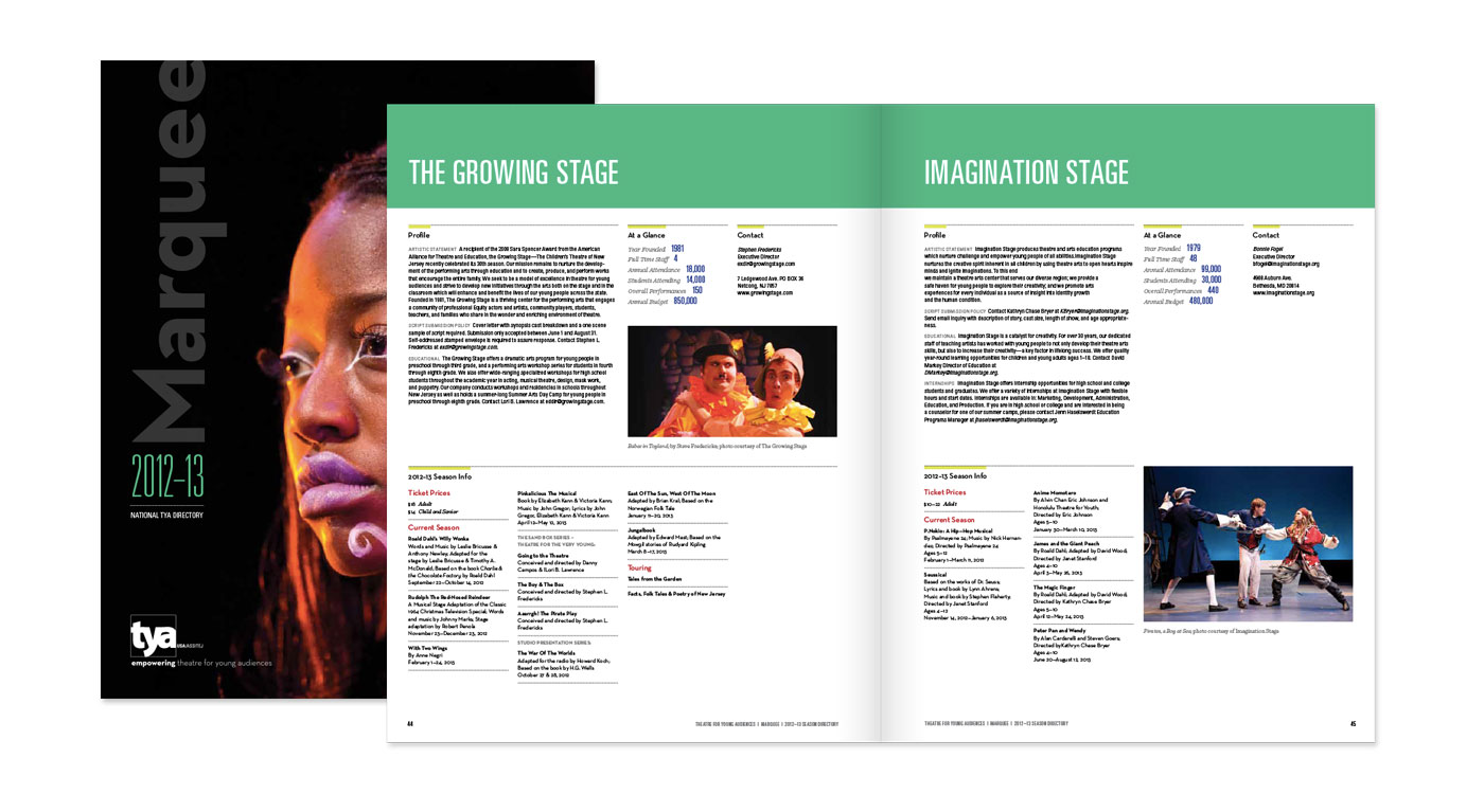 TYA Marquee 2012 Publication